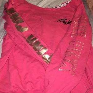 VS pink bright pink sweater